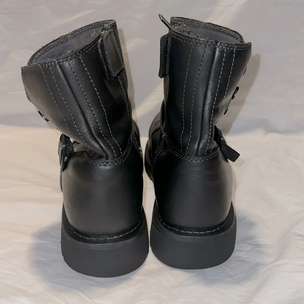 Harley Davidson Moto Riding Inner Zip Boot Size 13 M - Picture 6 of 16